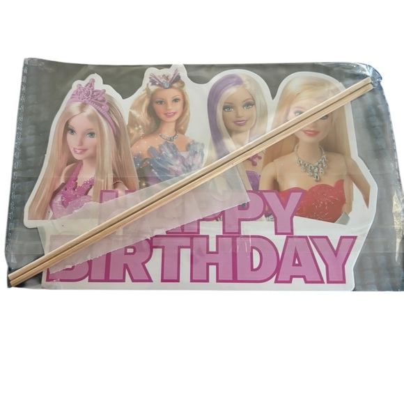 Barbie Happy Birthday Party Theme Decorations Balloons Banner Cake Toppers - Picture 5 of 6